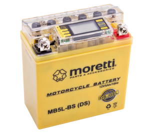 Akumulator Moretti AGM (I-Gel) MB5L-BS ze wskaźnikiem