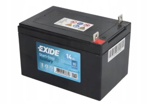 Akumulator rozruchowy EXIDE AUXILIARY 12V 14Ah 80A L+ AGM START-STOP