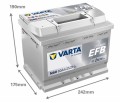 Akumulator 12V 60Ah 640A VARTA SILVER DYNAMIC EFB nowość rok2025 start stop