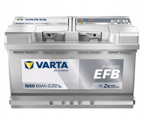 Akumulator 12V 80Ah 800A VARTA SILVER DYNAMIC EFB nowość rok2025 start stop