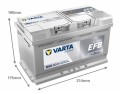 Akumulator 12V 80Ah 800A VARTA SILVER DYNAMIC EFB nowość rok2025 start stop
