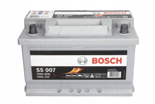 Akumulator 12V 74Ah 750A BOSCH S5 (BEZ ZDANIA STAREGO) NAJNOWSZA PRODUKCJA