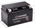 Akumulator do skutera, do quada, do kosiarki 8,6Ah 12V Moretti AGM/GEL 120A