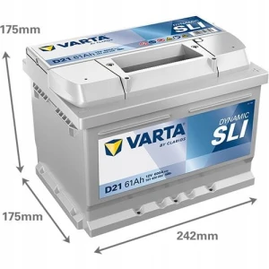 Akumulator Varta 61Ah 600A 12V D21 (BEZ ZDANIA STAREGO) produkcja 2025