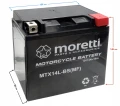 Akumulator 12V 12Ah AGM YTX14L-BS Moretti MTX14L-BS Harley Prawy Plus Śwież