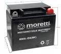 Akumulator 12V 9Ah AGM YB9L-B Moretti MB9L-BS 12N9-3B Prawy Plus Świeży
