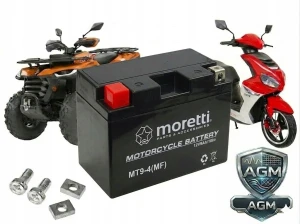 Akumulator Quad 200 250 Bashan Shineray Kingway KYMCO HONDA 9Ah AGM MT9-4