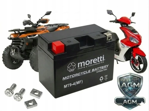 Akumulator Quad 200 250 Bashan Shineray Kingway KYMCO HONDA 9Ah AGM MT9-4