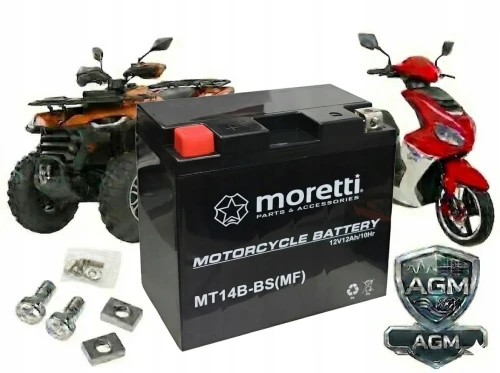 Akumulator 12V 12Ah AGM YT14B-BS Moretti MT14B Yamaha FJR XJR 1300 Świeży