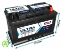 Akumulator AGM 12V 80Ah Ultra Power Megatex Bez Zwrotu Starego start - stop