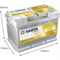 Akumulator 70Ah 760A Varta Dynamic AGM start-stop produkcja 2026 rozruchowy