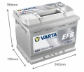 Akumulator 12V 60Ah 640A VARTA SILVER DYNAMIC EFB nowość rok2026 start stop