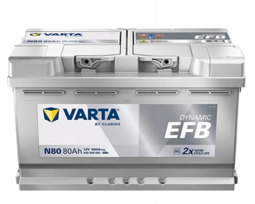 Akumulator 12V 80Ah 800A VARTA SILVER DYNAMIC EFB nowość rok2026 start stop