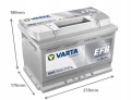 Akumulator 12V 70Ah 760A VARTA SILVER DYNAMIC EFB nowość rok2026 start stop
