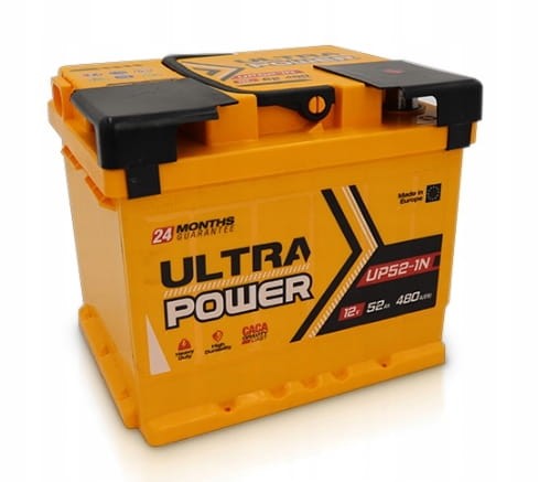 Akumulator ukraiński 52Ah 480A 12V Megatex Ultra Power