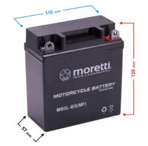 Akumulator do skutera quada żelowy 5Ah 12V 2T 4T