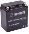 Akumulator do motocykla, do kosiarki 14Ah 12V 230A AGM GEL Moretti 2025r MTX16